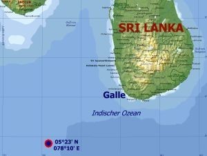 Site of pirate attack on Flying Germania II © SW